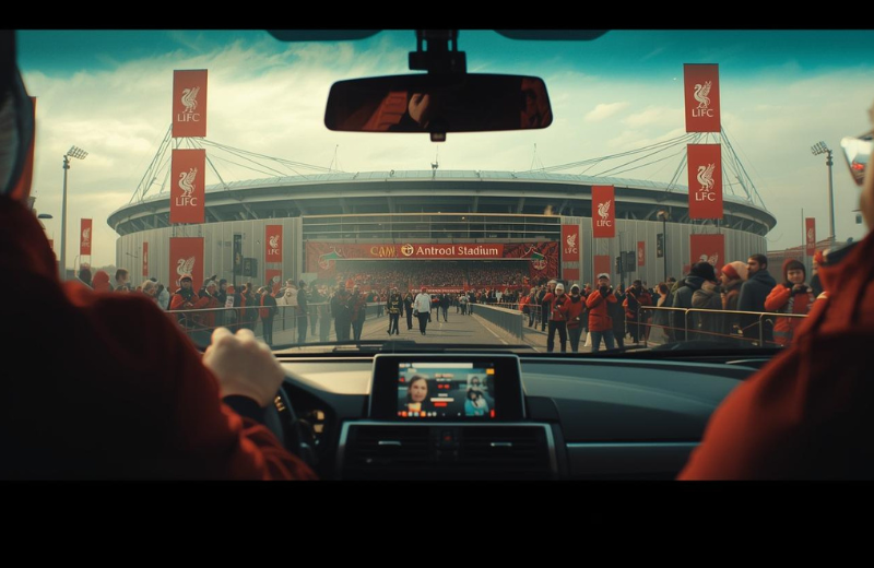 Best way to Get to Anfield Stadium from liverpool, or the london,

AI generated image 